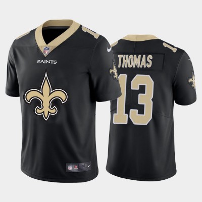 New Orleans Saints #13 Michael Thomas Black Men's Nike Big Team Logo Vapor Limited NFL Jersey Men's